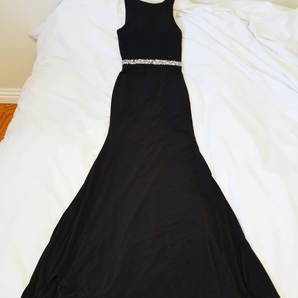 Abby Paris 90316 Black Prom Dress